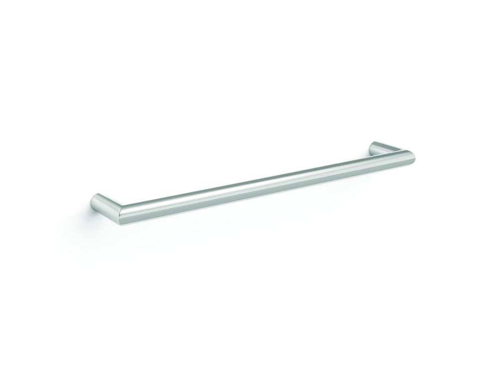 Thermogroup Round Single Bar Heated Towel Rail - Polished Stainless Steel / 632x32mm (DSR6)