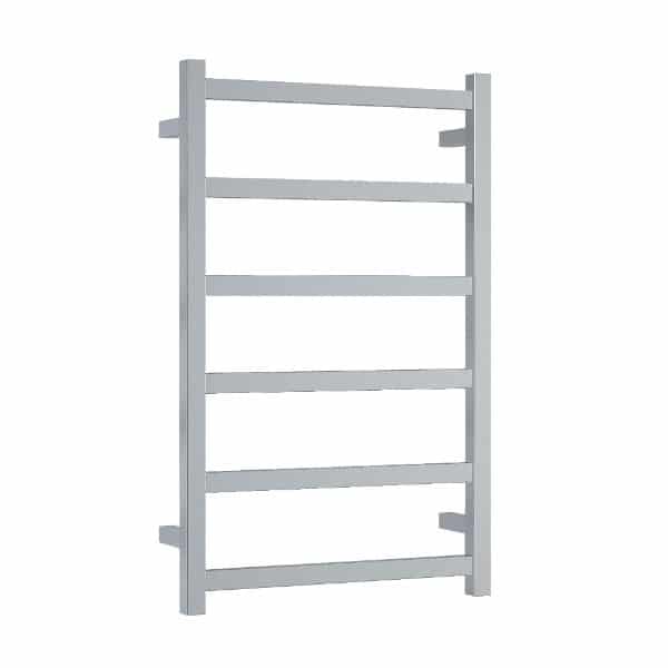 Thermogroup Straight Square Budget Heated Towel Rail - Polished Stainless Steel / 500x800mm (BS28M)