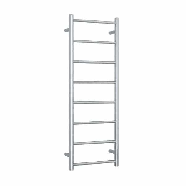 Thermogroup Straight Round Ladder Heated Towel Rail - Polished Stainless Steel / 400x1120mm (SR17M)