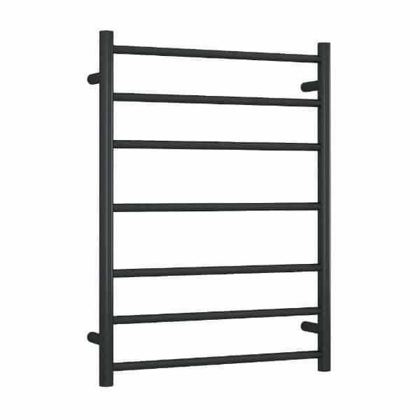 Thermogroup 12Volt Round Ladder Heated Towel Rail - Matt Black / 600x800mm (SR4412B)
