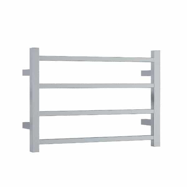 Thermogroup Straight Square Ladder Heated Towel Rail - Polished Stainless Steel / 600x420mm (SS40M)