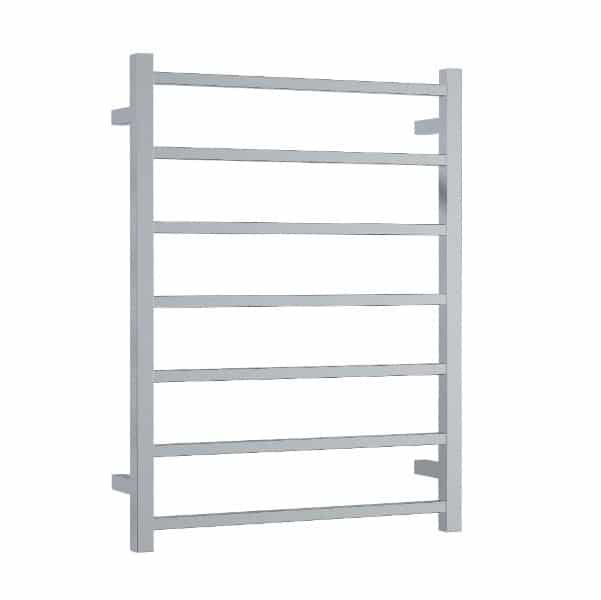 Thermogroup Straight Square Ladder Heated Towel Rail - Polished Stainless Steel / 600x800mm (SS44M)