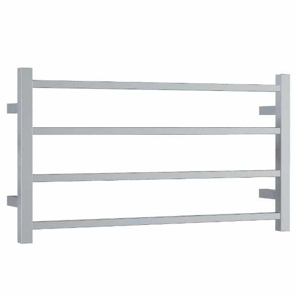 Thermogroup Straight Square Ladder Heated Towel Rail - Polished Stainless Steel / 800x440mm (SS81M)