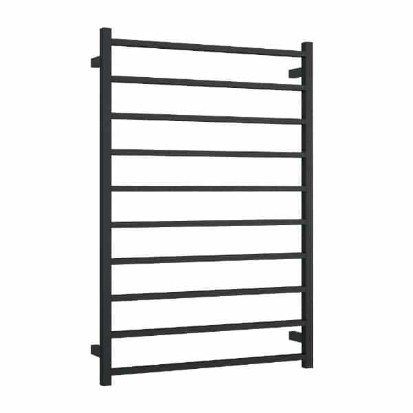 Thermogroup Straight Square Ladder Heated Towel Rail - Matt Black / 800x1160mm (SS88MB)