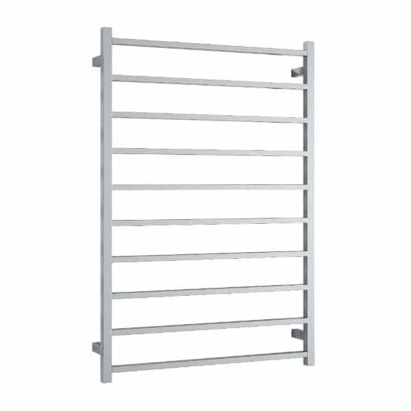 Thermogroup Straight Square Ladder Heated Towel Rail - Polished Stainless Steel / 800x1160mm (SS88M)