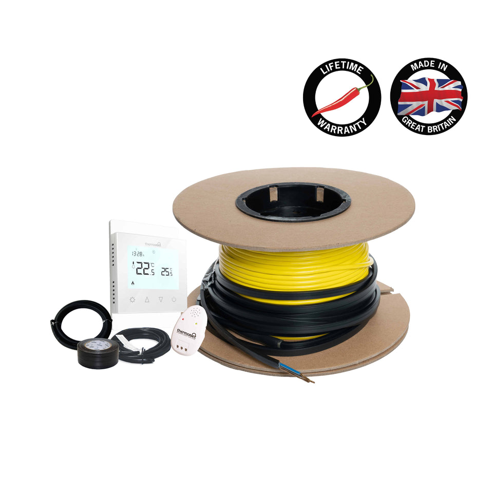 Thermogroup Thermowire Underfloor Heating System Kits Including Thermostat (101515T)