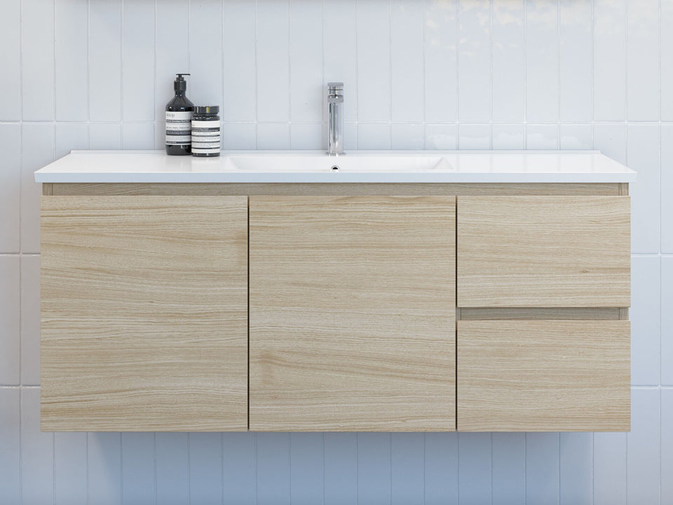 Timberline Nevada Floor Standing Vanity with Stadium Top - 900mm Centre Bowl
