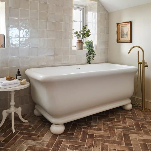 Turner Hastings Kirkham 160 x 85 TitanCast Solid Surface Freestanding Bath with Ball Feet