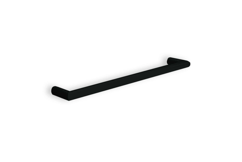 Thermogroup USR6B Matt Black Round Non-Heated Single Bar Towel Rail (USR6B)