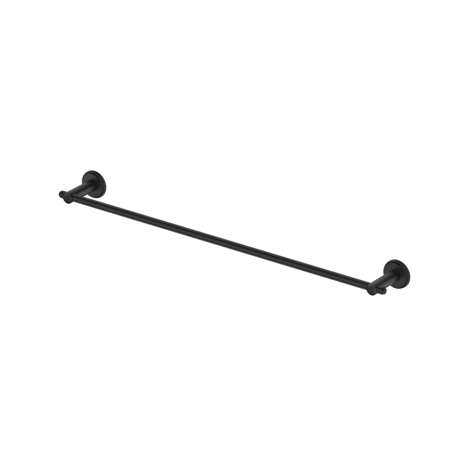 Bella Vista Mica Heritage Single Towel Rail Matte Black