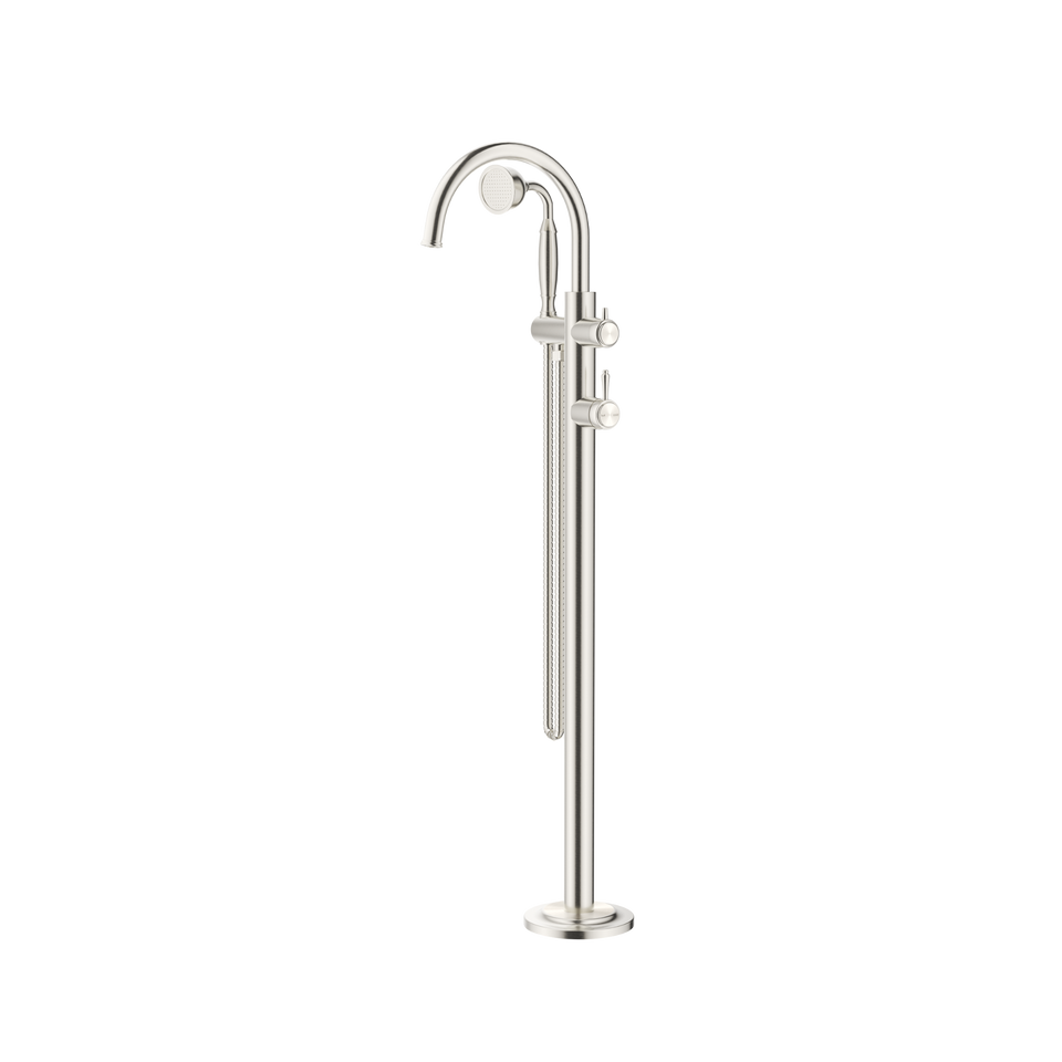 Bella Vista Mica Heritage Freestanding Bath Mixer with Hand Shower