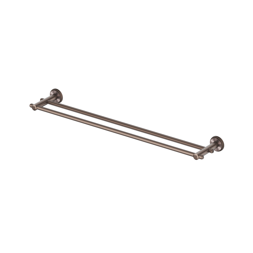 Bella Vista Mica Heritage Double Towel Rail Dusk Bronze