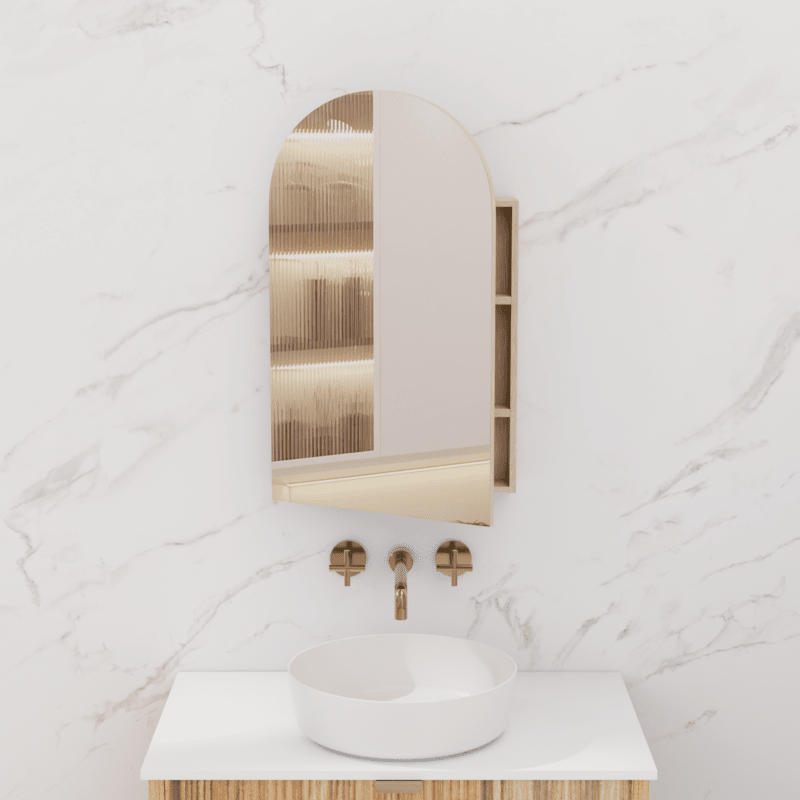 Fifth Avenue Arka Shaving Cabinet - Coastal Oak / 800mm (ARKA8010COWM)