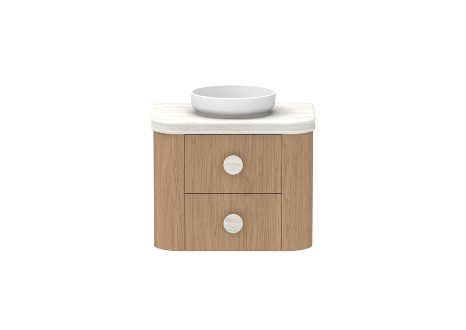 ADP Thea Curved Wall Hung Vanity Ceramic Benchtop