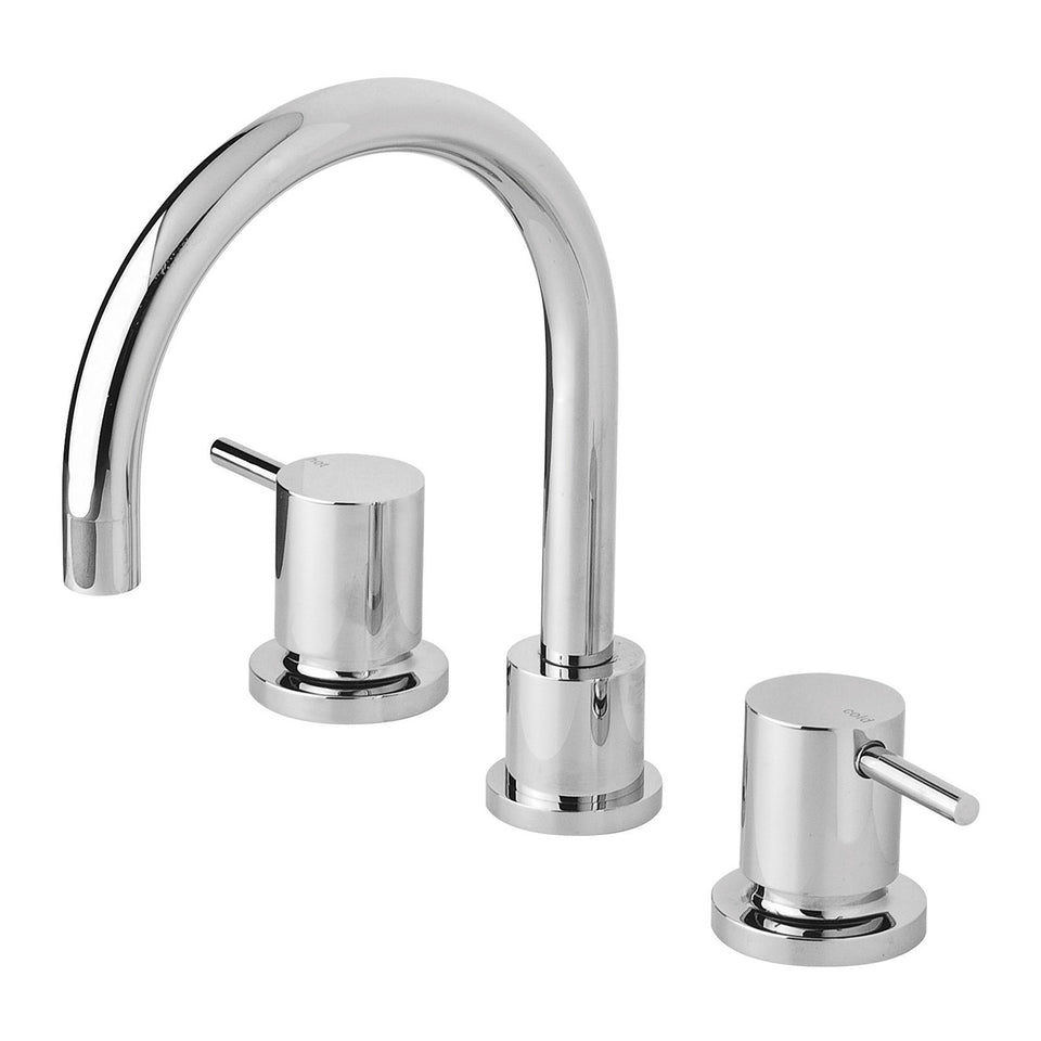 Phoenix Vivid Pin Lever Basin Set Swivel Gooseneck Outlet