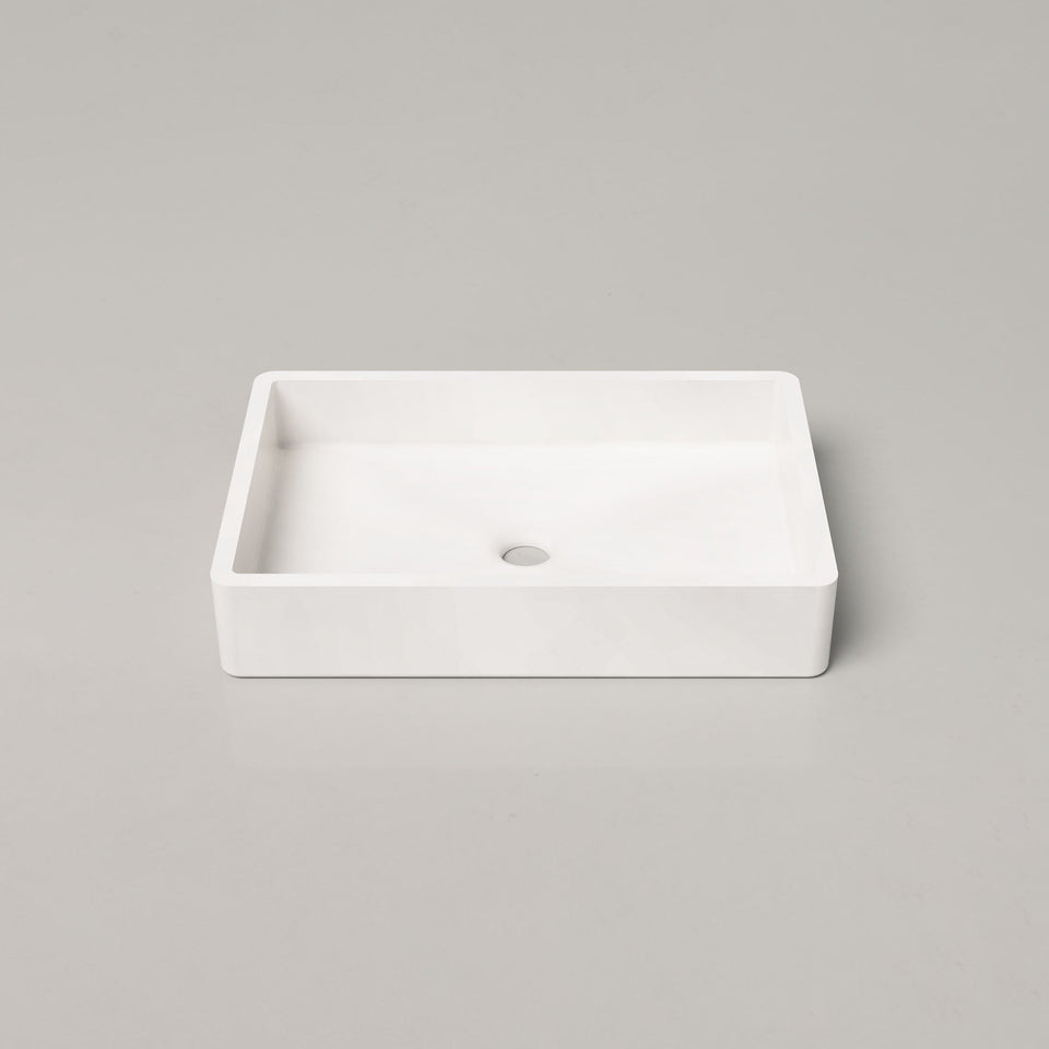 Nood Co Vesl Rectangle Basin - Ivory (VR1-1-0-IV)