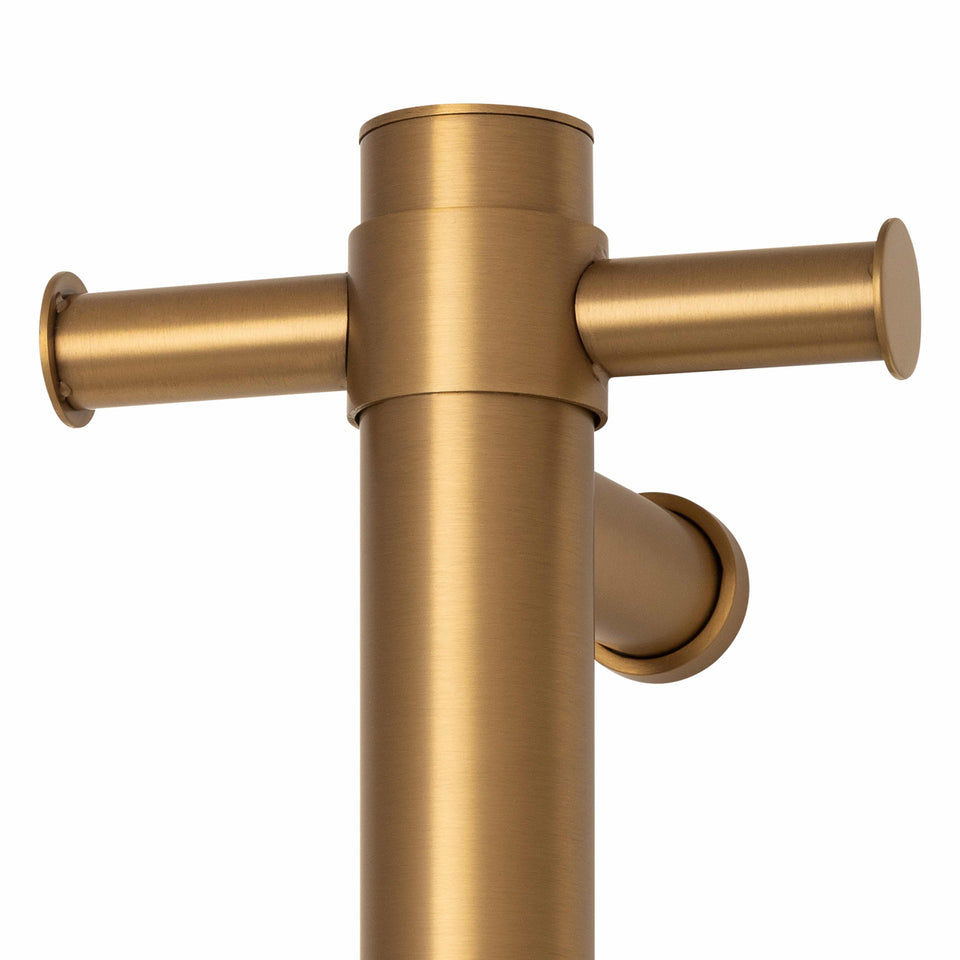 Thermogroup VSH900HBG Brushed Gold 240Volt Vertical Single Heated Rail (VSH900HBG) 3