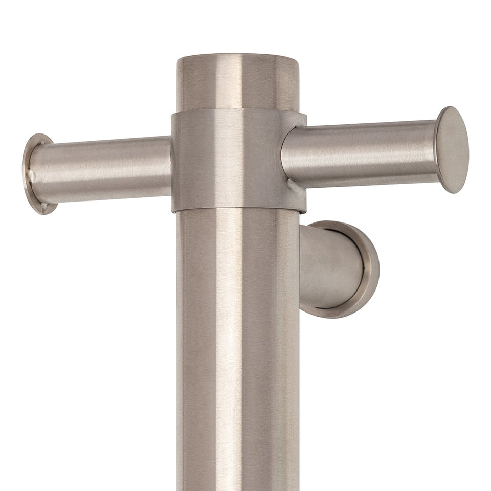 Thermogroup Round Non-Heated Vertical Single Towel Rail