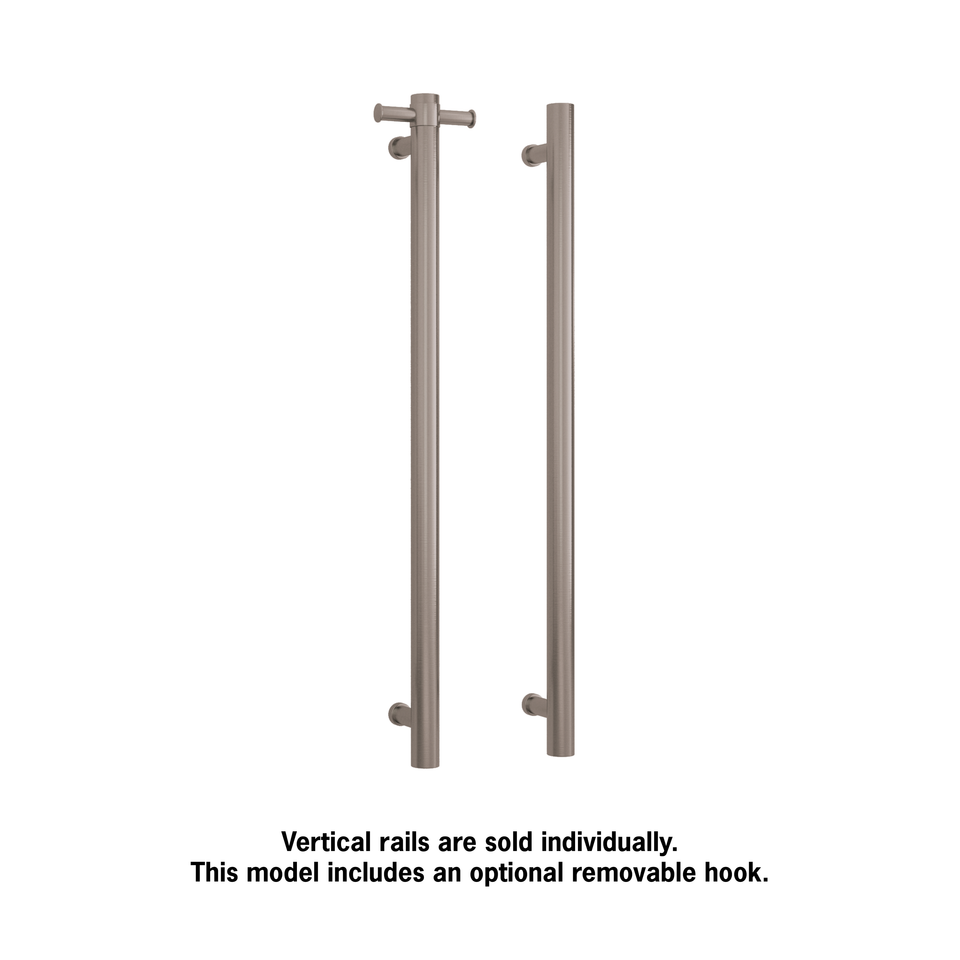 Thermogroup VSH900HBR Brushed Round 240Volt Vertical Single Heated Rail (VSH900HBR) 2