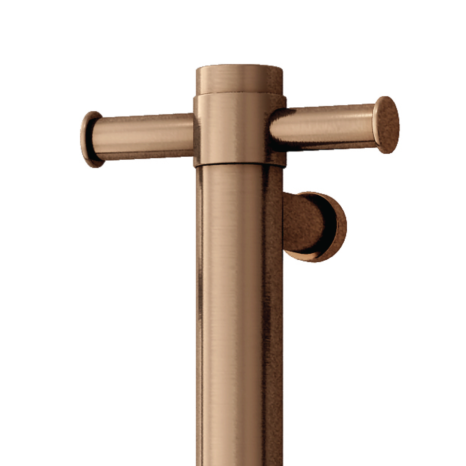 Thermogroup VS900HBZ Brushed Bronze Round Vertical Heated Rail (VS900HBZ) 3