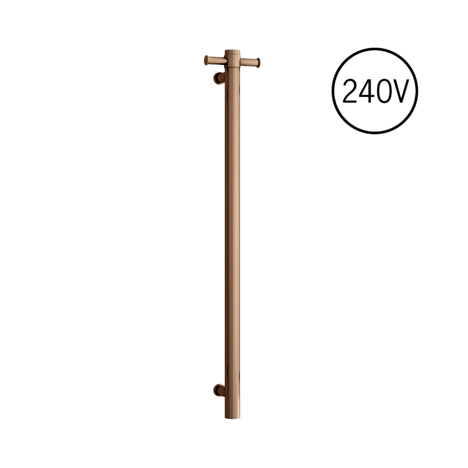 Thermogroup 240Volt Vertical Single Heated Rail - Brushed Bronze (VSH900HBZ)