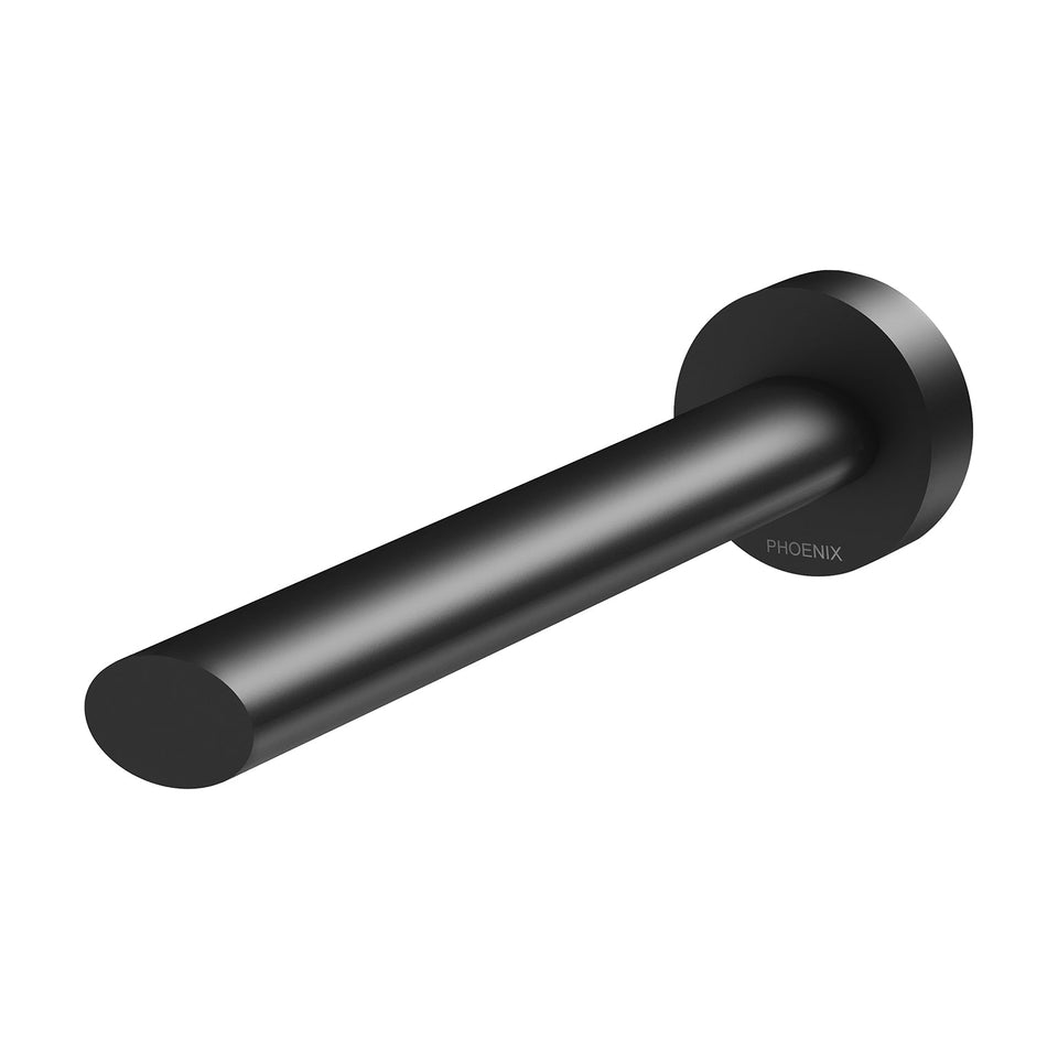 Phoenix Tapware Vivid Slimline Oval Wall Bath Outlet - Matte Black (VV776MB)