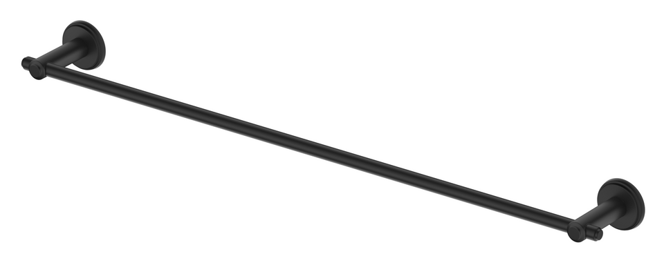 Bella Vista Mica Heritage Single Towel Rail - 800mm (1724-800-BLK)
