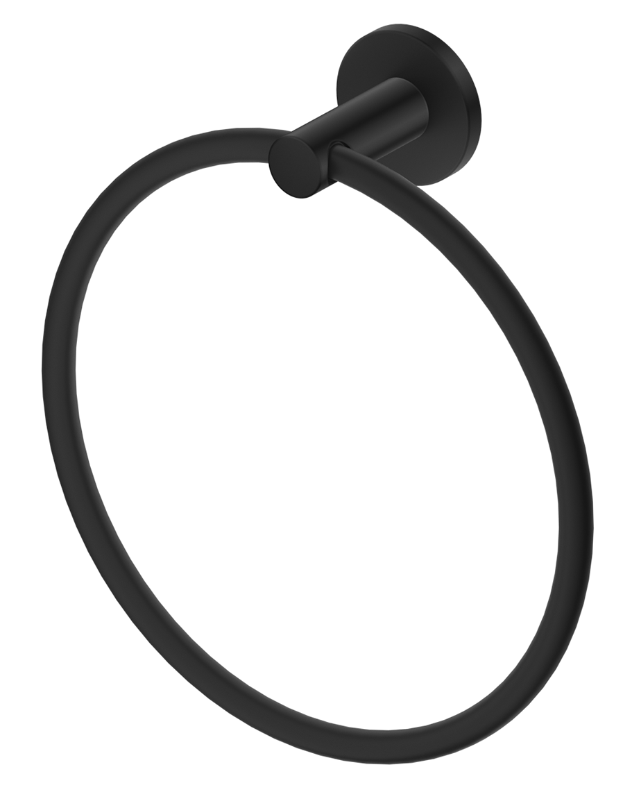 Bella Vista Mica Hand Towel Ring (1104-P-BLK)