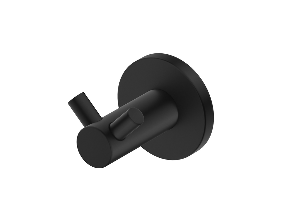 Bella Vista Mica Double Robe Hook (1153-D-P-BLK)