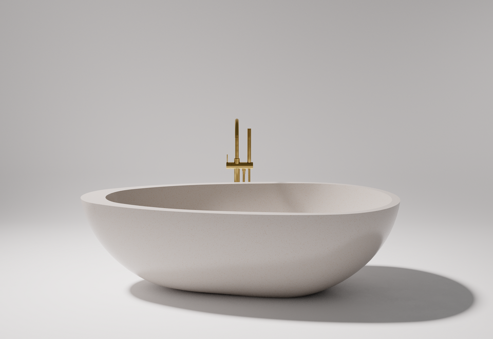 Pietra Bianca Whitney Freestanding Bath