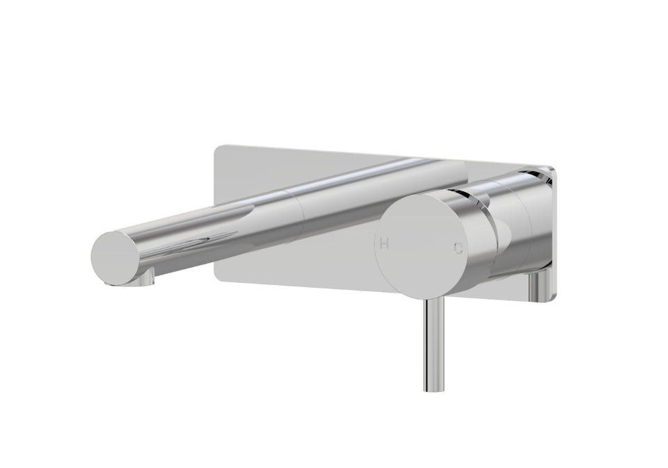 Lugano Basin Wall Mixer On Plate 200mm