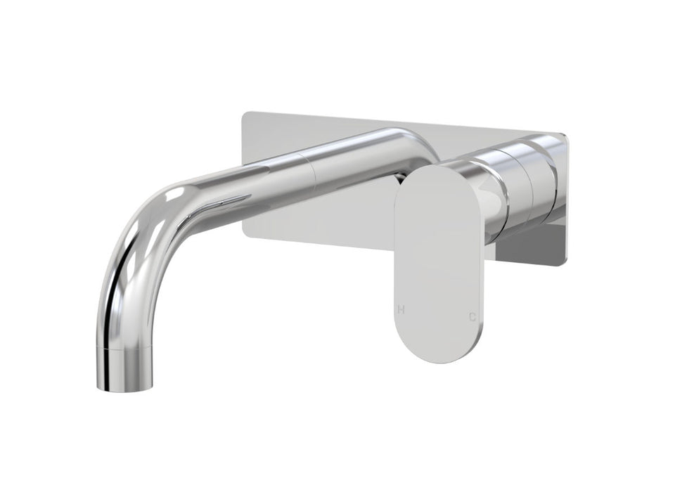 Lava Basin Wall Mixer On Plate 200mm