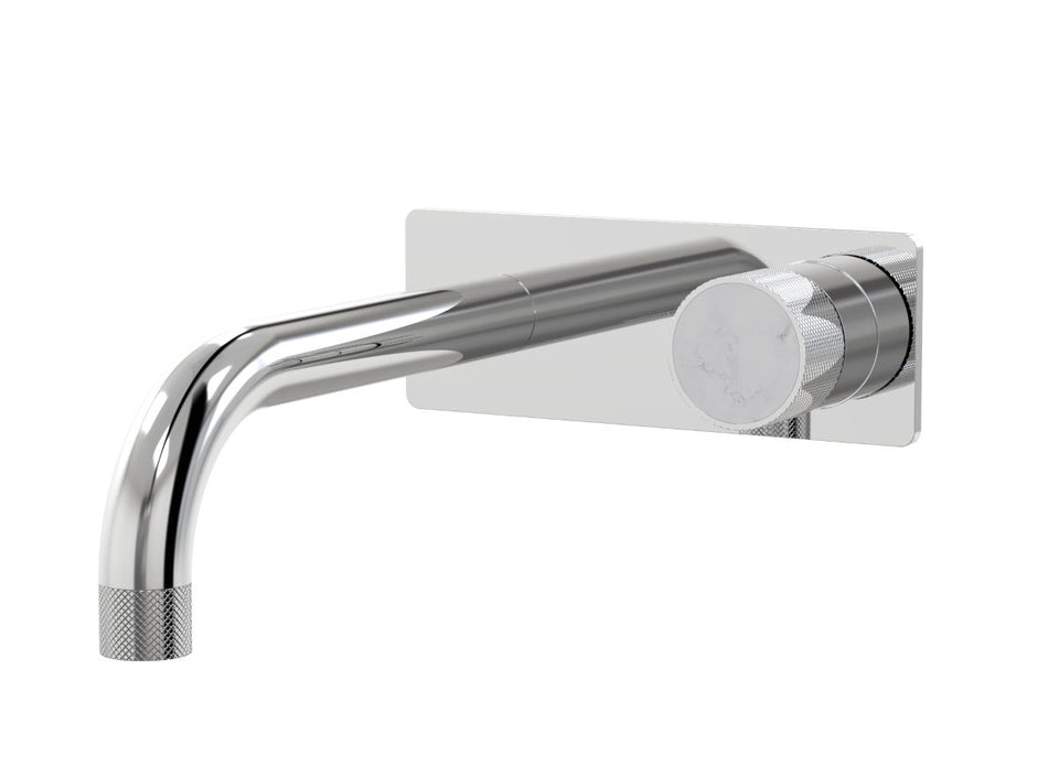 IDK Marble Basin Mixer on Plate 200mm Bianco Marble