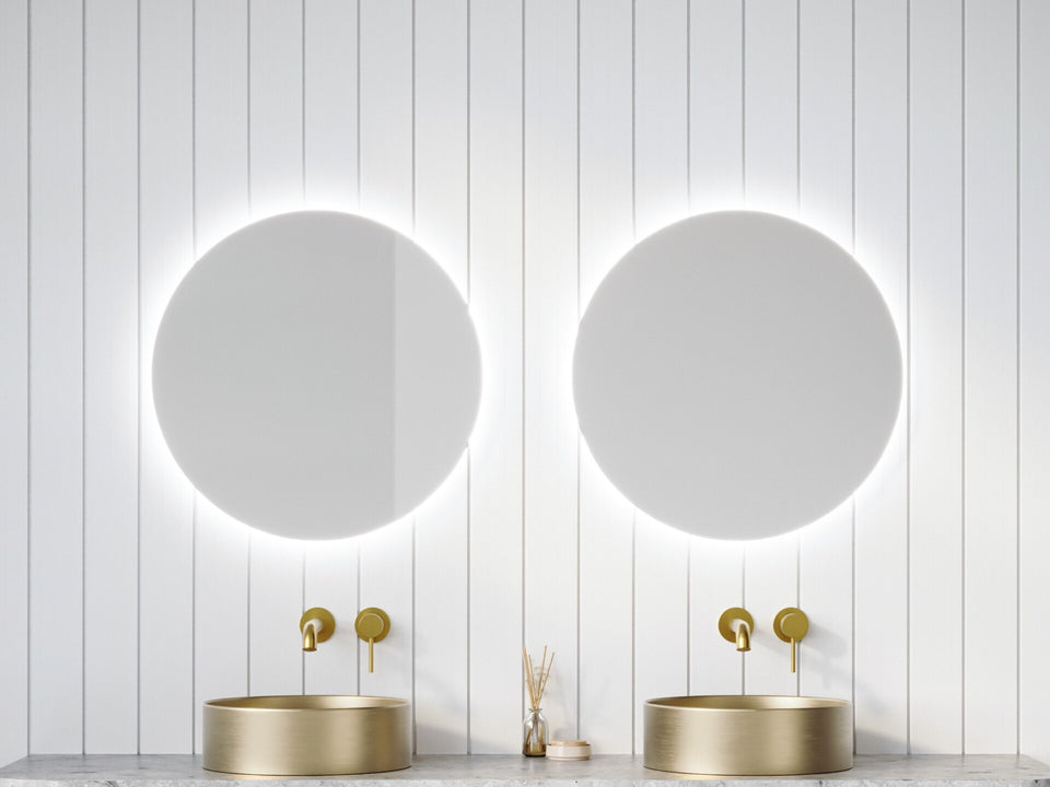 Timberline Oxford 480mm Round Mirror on 16mm Backing Board - SAN-V-1800-D-SSA-W-1920X1440