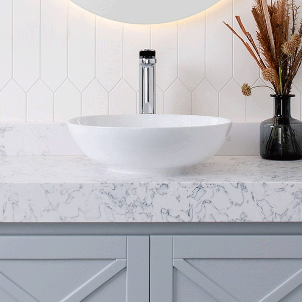 ADP Circuit 400 x 400 Above Counter Basin White
