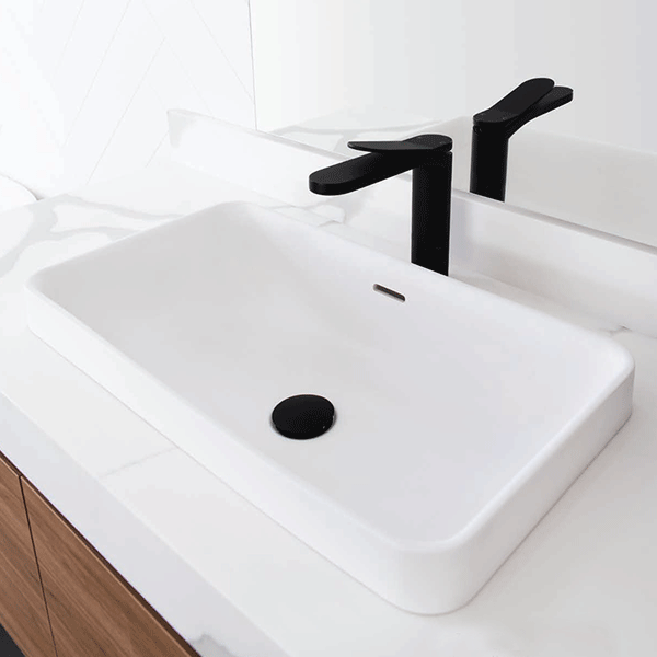 ADP Zeya Rectangular Basin w/overflow 580x320 White Matte
