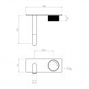 Arcisan Vierra Wall Mixer Set with Plate