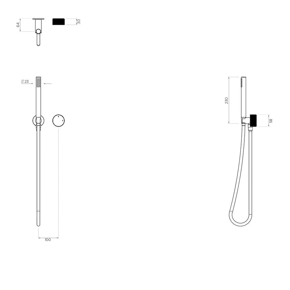 Arcisan Vierra Handshower & Mixer Set