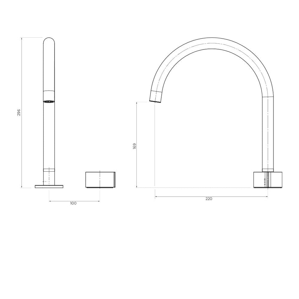 Arcisan Venn Kitchen Mixer with Swivel Spout