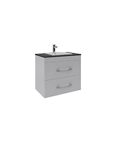 Rifco - Aria Double Drawer Wall Hung Vanity Caesarstone Top with Above Mount Basin
