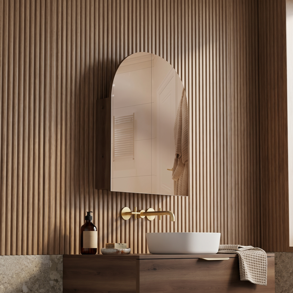 ARKA5010COWM | Arka Shaving Cabinet | arka-mirror-chestnut