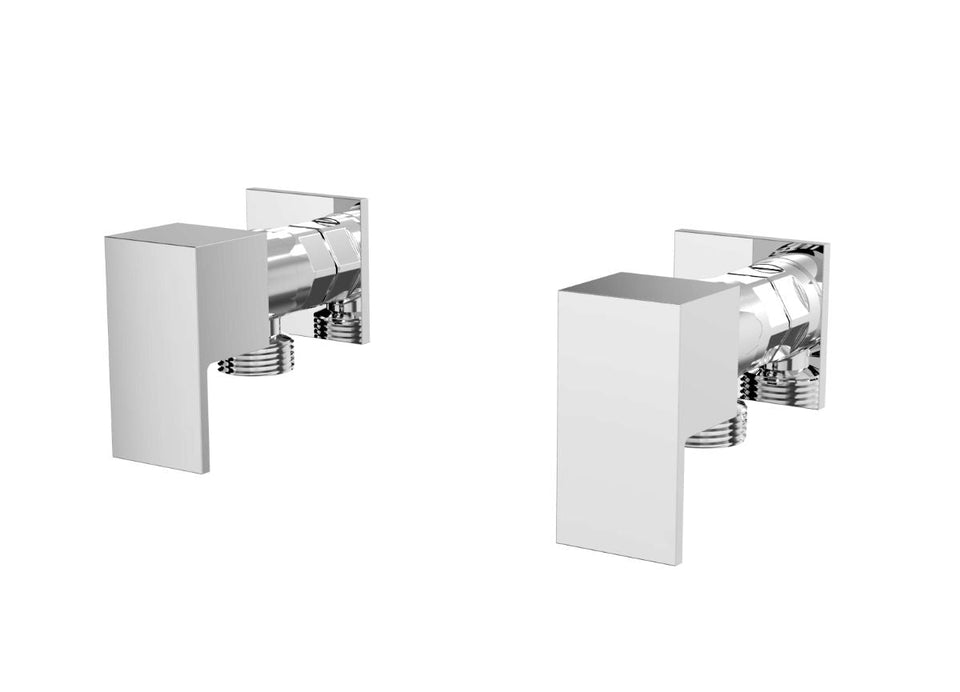 PAR Taps Burj Washing Machine Stops Wall Pair - Gunmetal (B20.091.1.23)