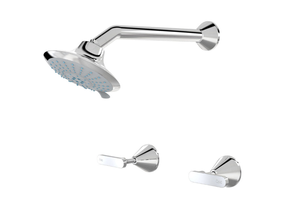 PAR Taps Forme Shower Set Fixed Lever Ceramic Disc - Chrome (B27.031.3.01)