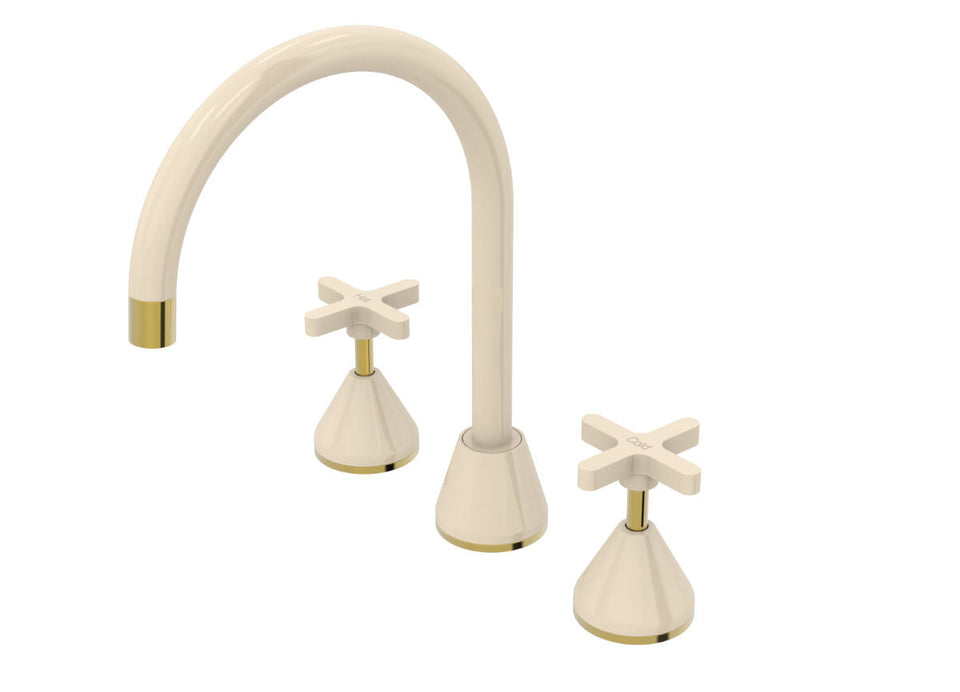 PAR Taps Forme Spa Set Swivel - Gold / Ivory (B27.061.1.14)