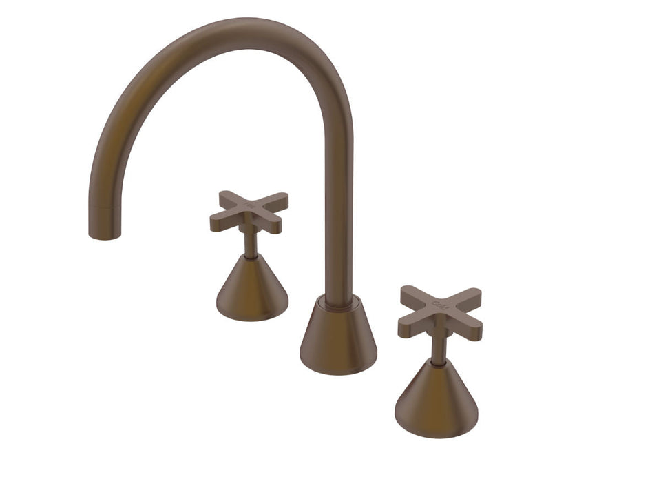 PAR Taps Forme Spa Set Swivel - Native Brass (B27.061.1.45)