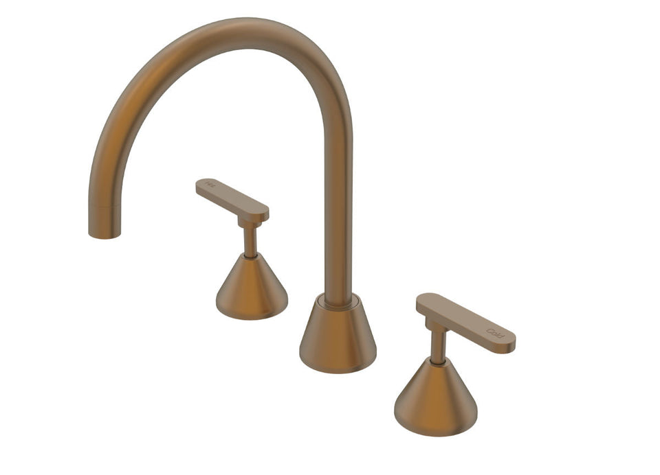 PAR Taps Forme Spa Set Swivel Lever Ceramic Disc - Burnished (B27.061.3.52)
