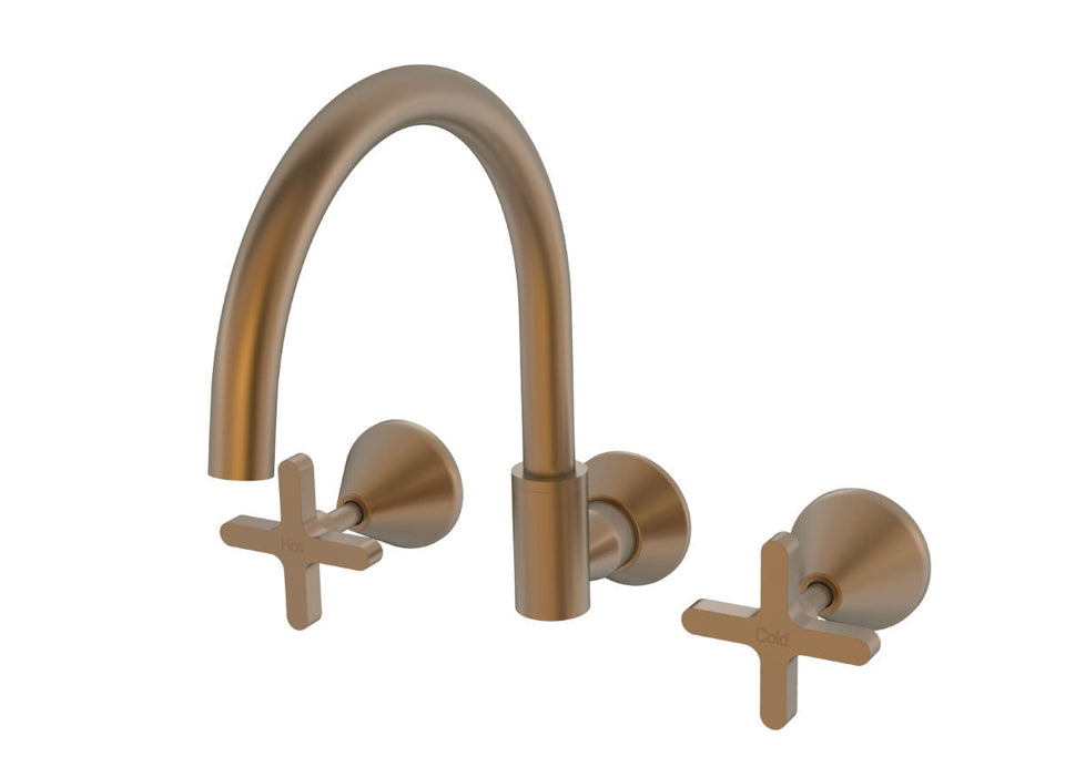 PAR Taps Forme Spa Set Wall - Swivel - Burnished (B27.062.1.52)