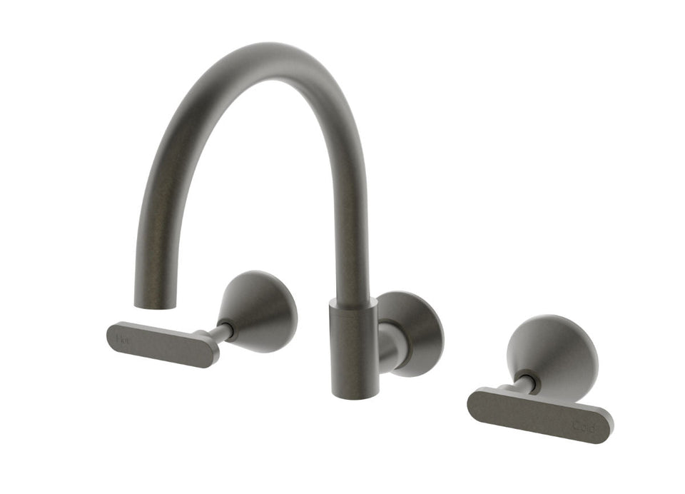 PAR Taps Forme Spa Set Wall - Swivel Lever Ceramic Disc - Volcanic Grey (B27.062.3.54)