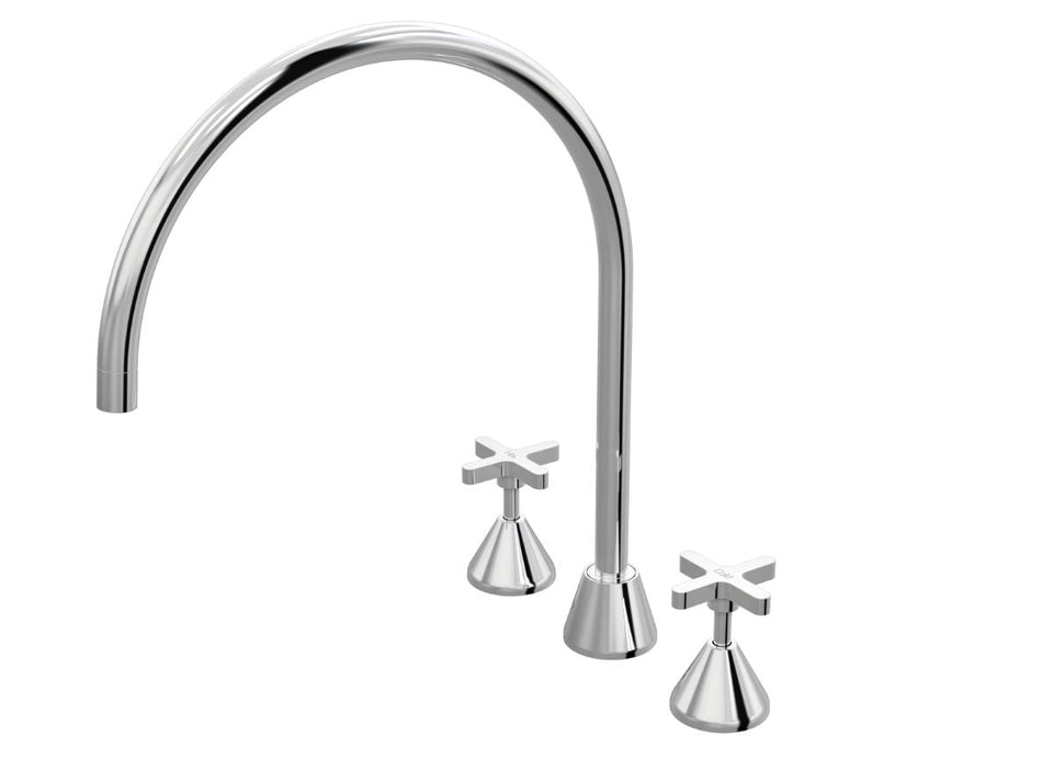 PAR Taps Forme Spa Set Hob Swivel X/Large - Chrome (B27.063.1.01)