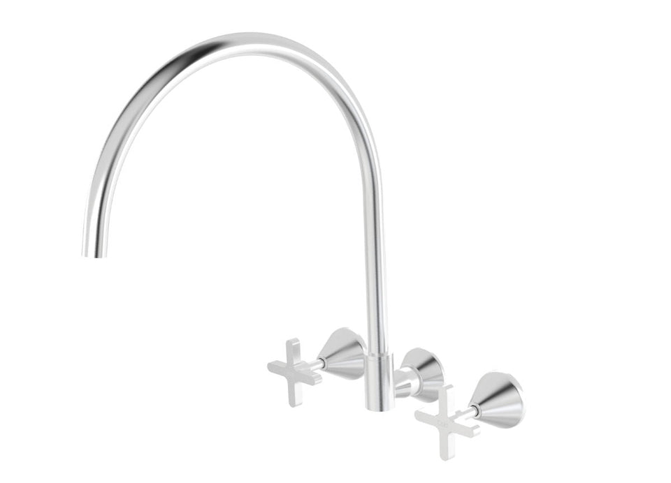 PAR Taps Forme Spa Set Wall Swivel X/Large - Brushed Chrome (B27.064.1.02)